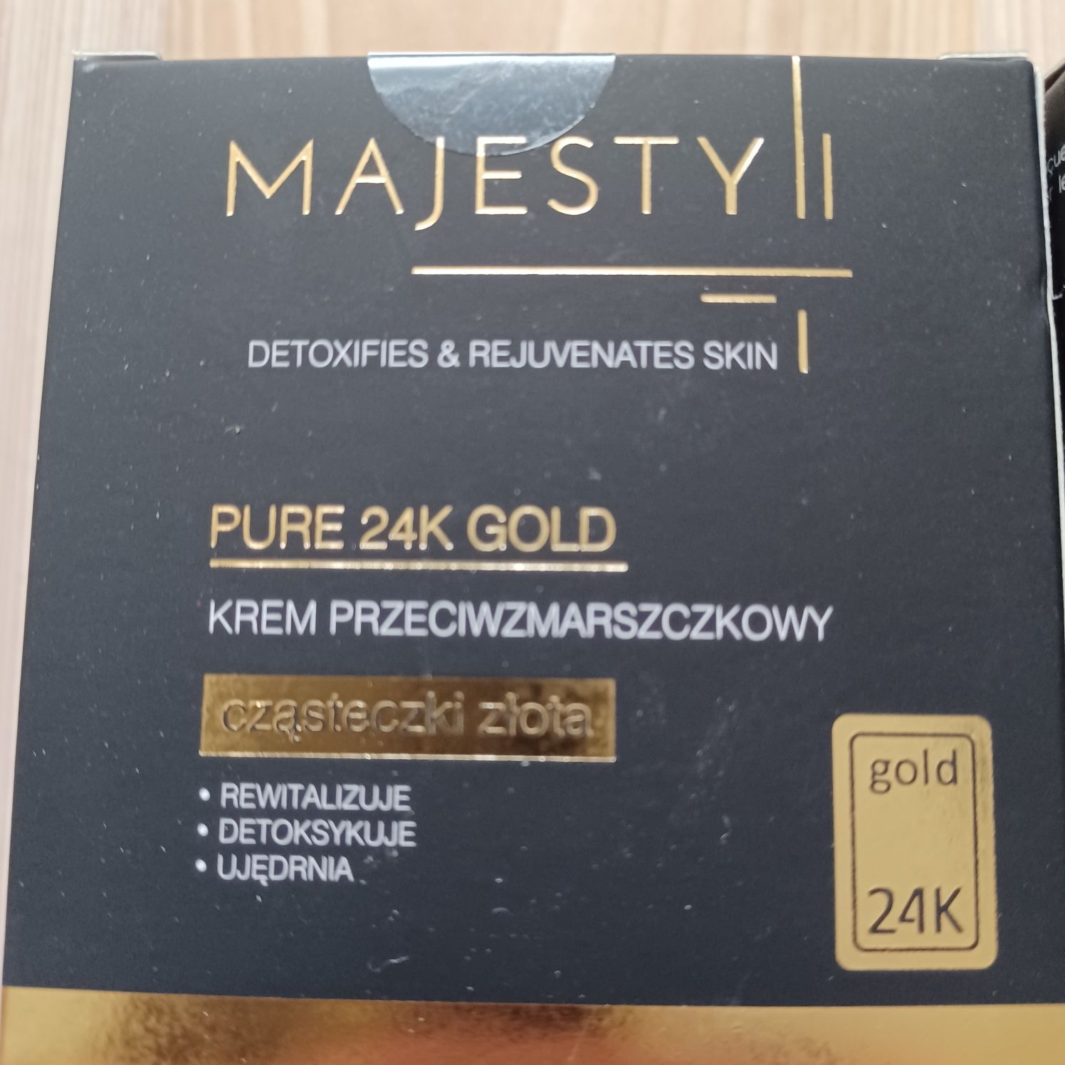 Krem Majesty GOLD przeciwzmarszczkowy z 24 K złotem/-80% ceny