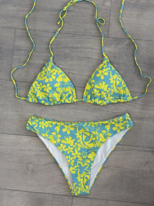 Жовто-блакитний купальник