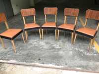 Conjunto 5 cadeiras vintage
