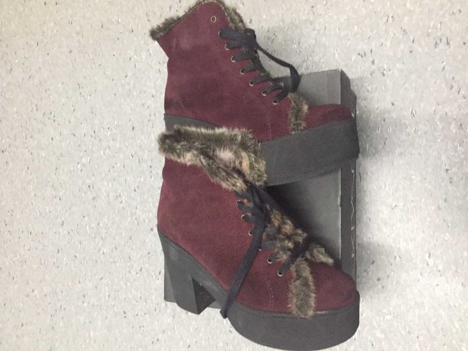 Botins Bordeaux Sixty Seven - Tamanho 38