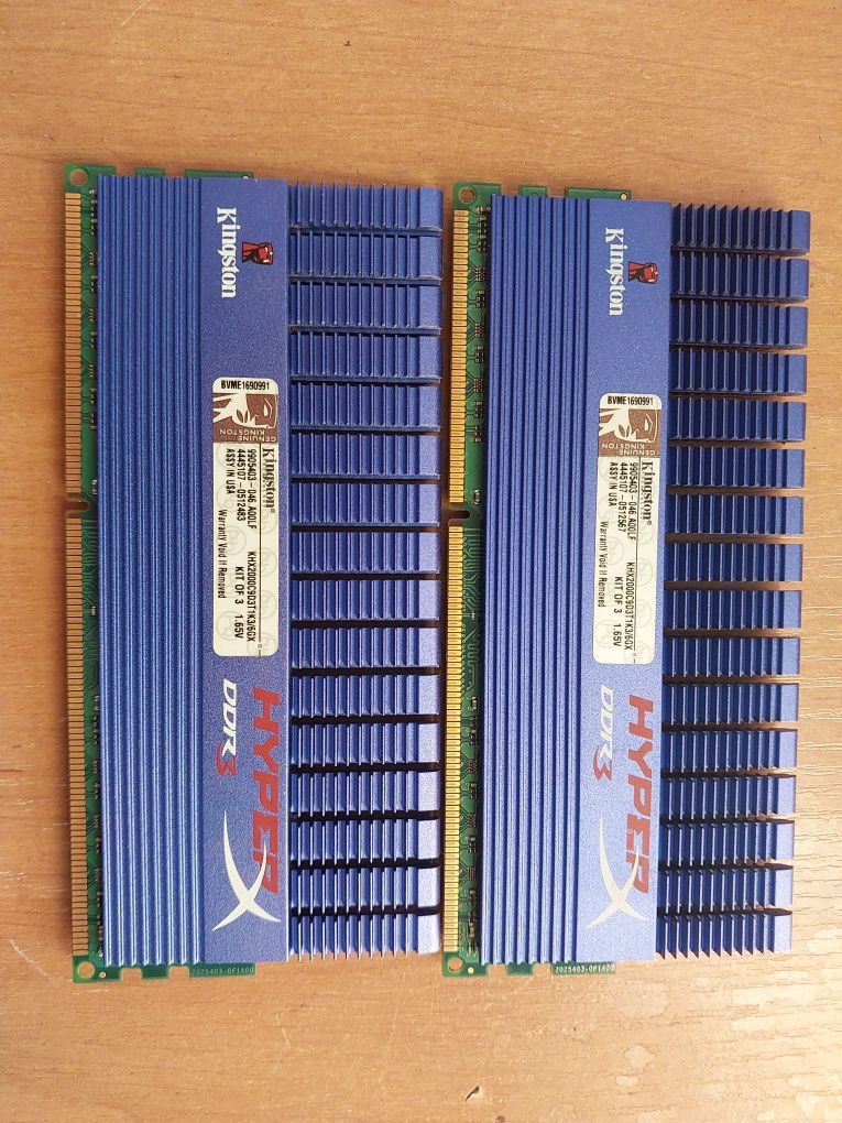 Ігрова оперативна пам'ять Kingston HyperX DDR3 4Gb 1600MHz PC3 12800U