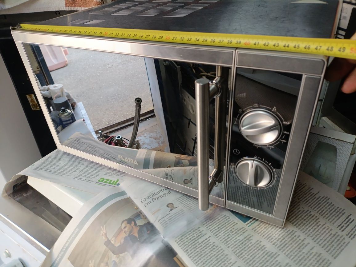 Microondas grill todo em inox