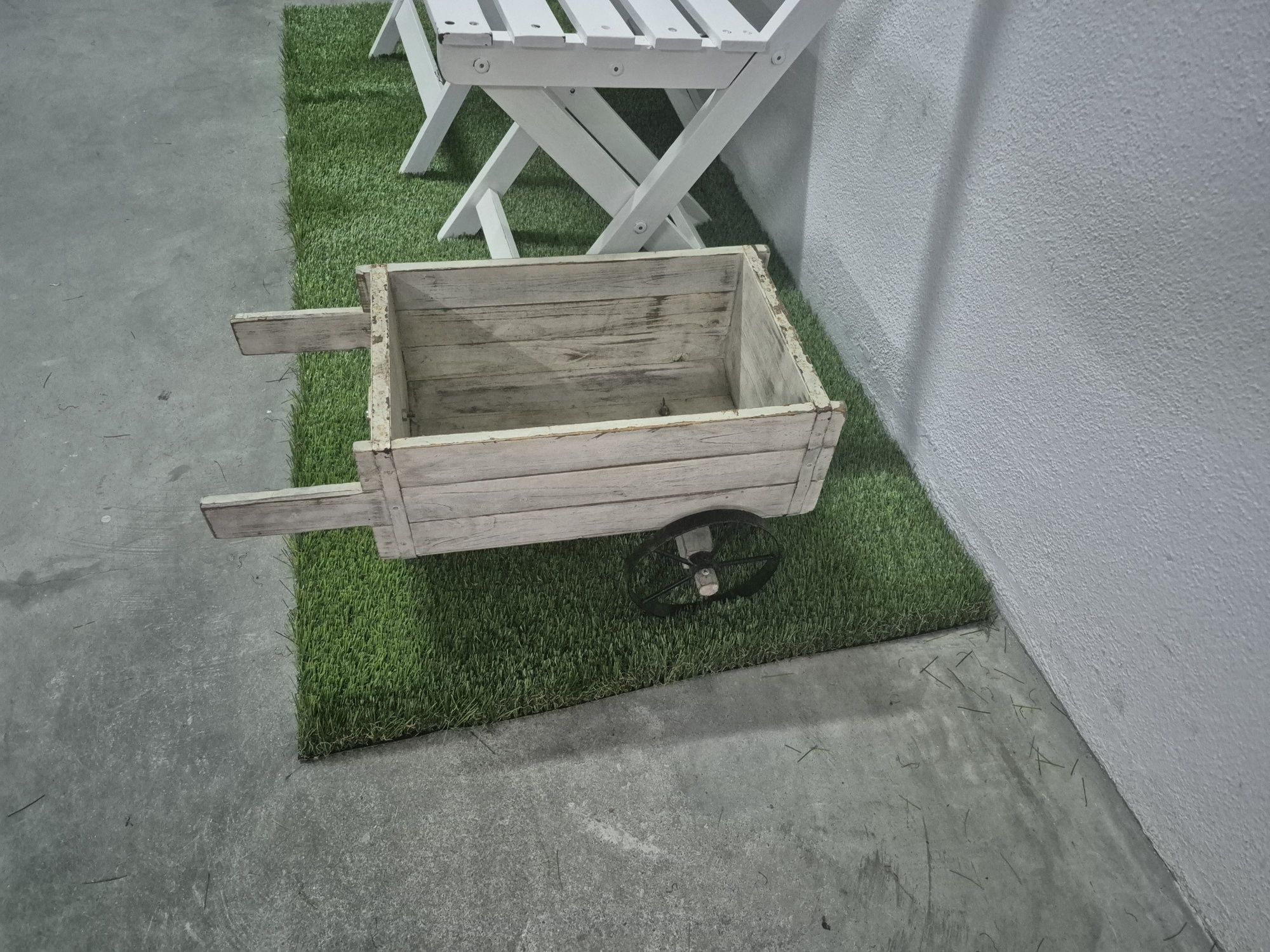 Carrinho jardim decorativo