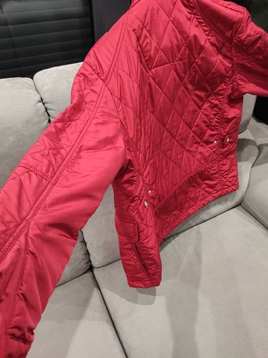 Męska wiosenno-jesienna czerwona kurtka marki Pierre Cardin,rozmiar 50