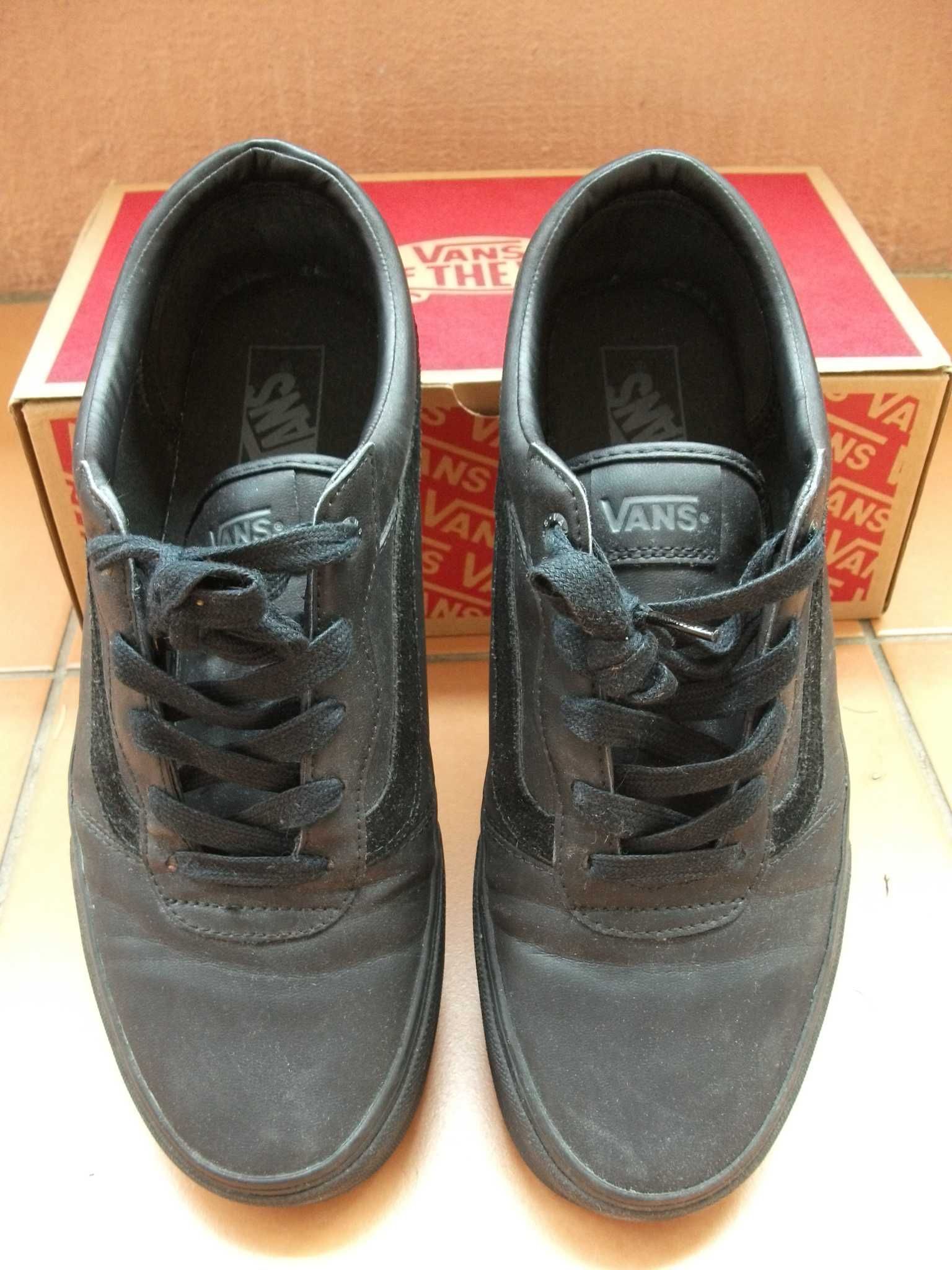 Sapatilhas Vans Milton (Leather) Black (44-44,5) Como NOVAS com caixa