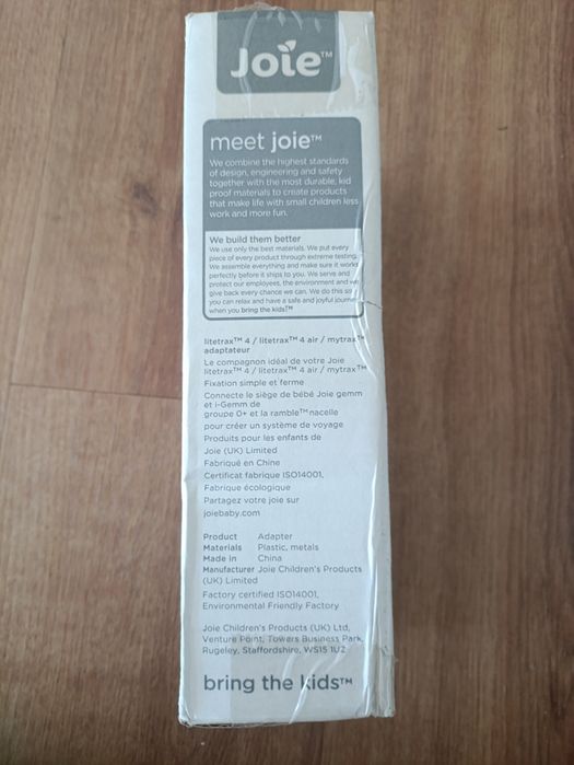 Adaptery do wózków Joie by wpiąć fotelik samochodowy