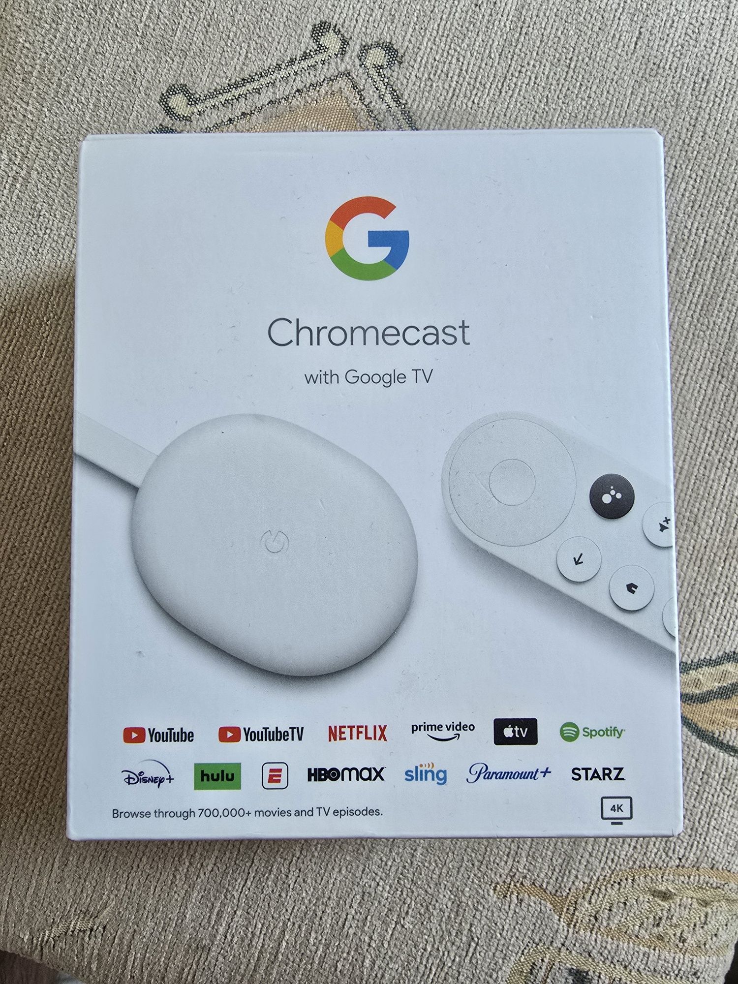 Odtwarzacz multimedialny Smart TV 4k Google Chromecast 4.0