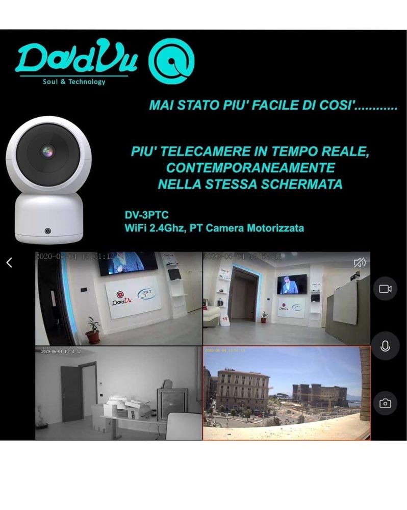 Kamera DV-3PTC, HD 1080P, WiFi, 2,4 GHz