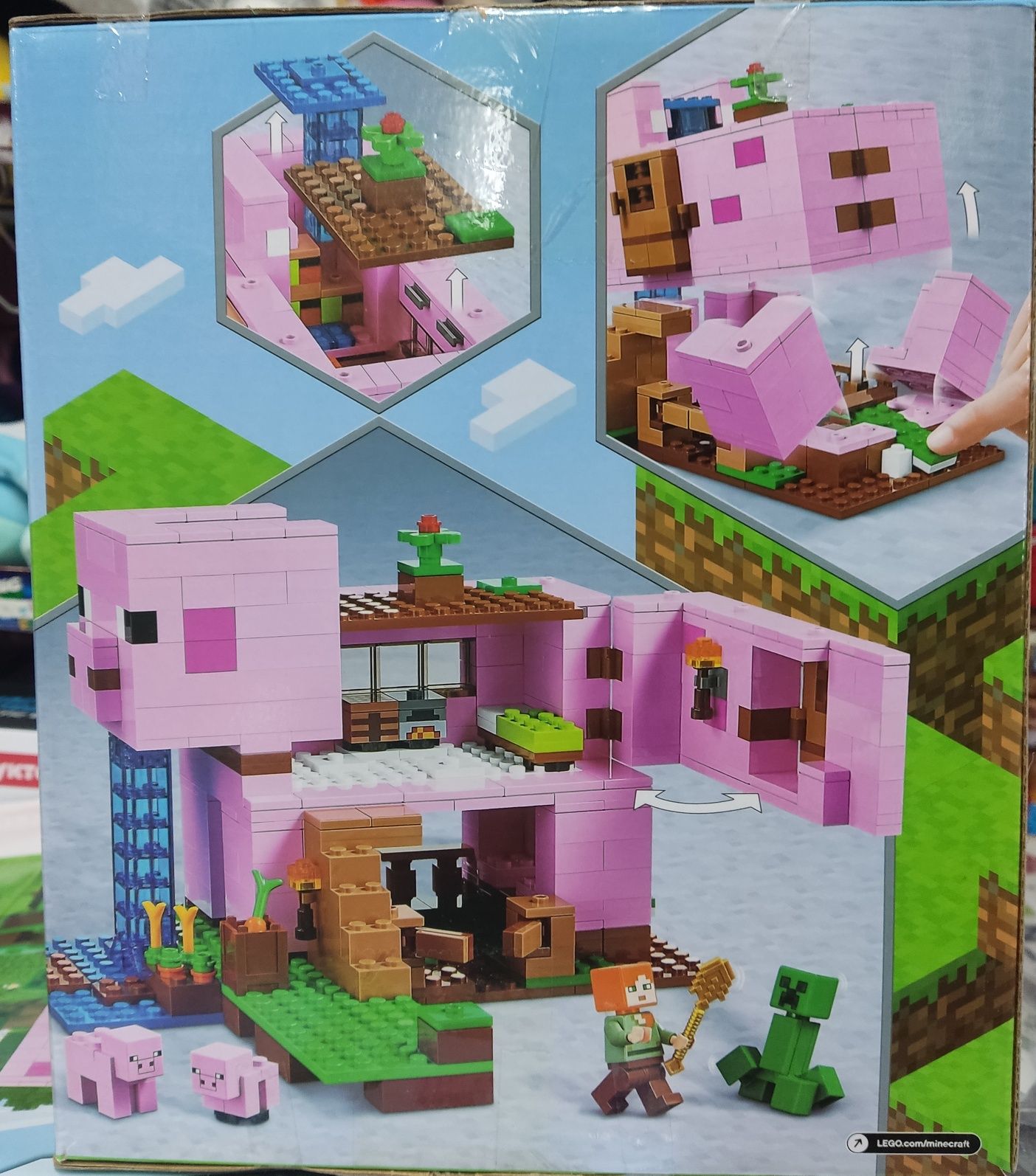 Конструктор 68003 майнкрафт Дом свинья Minecraft Pig House 490 деталей