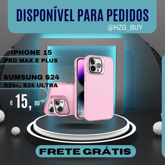 Capa para Iphone 15 pro max e plus / Samsung S24, S24+ e S24 Ultra
