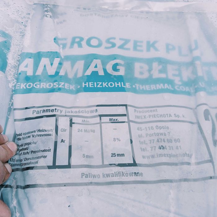 Groszek workowany Anmag błękitny, ekogroszek 24-26mJ niska zaw popiołu