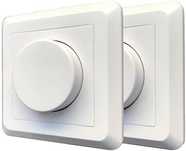 2x greenandco gc-200 ściemniacz podtynkowy led i halogenowy 1-200 w