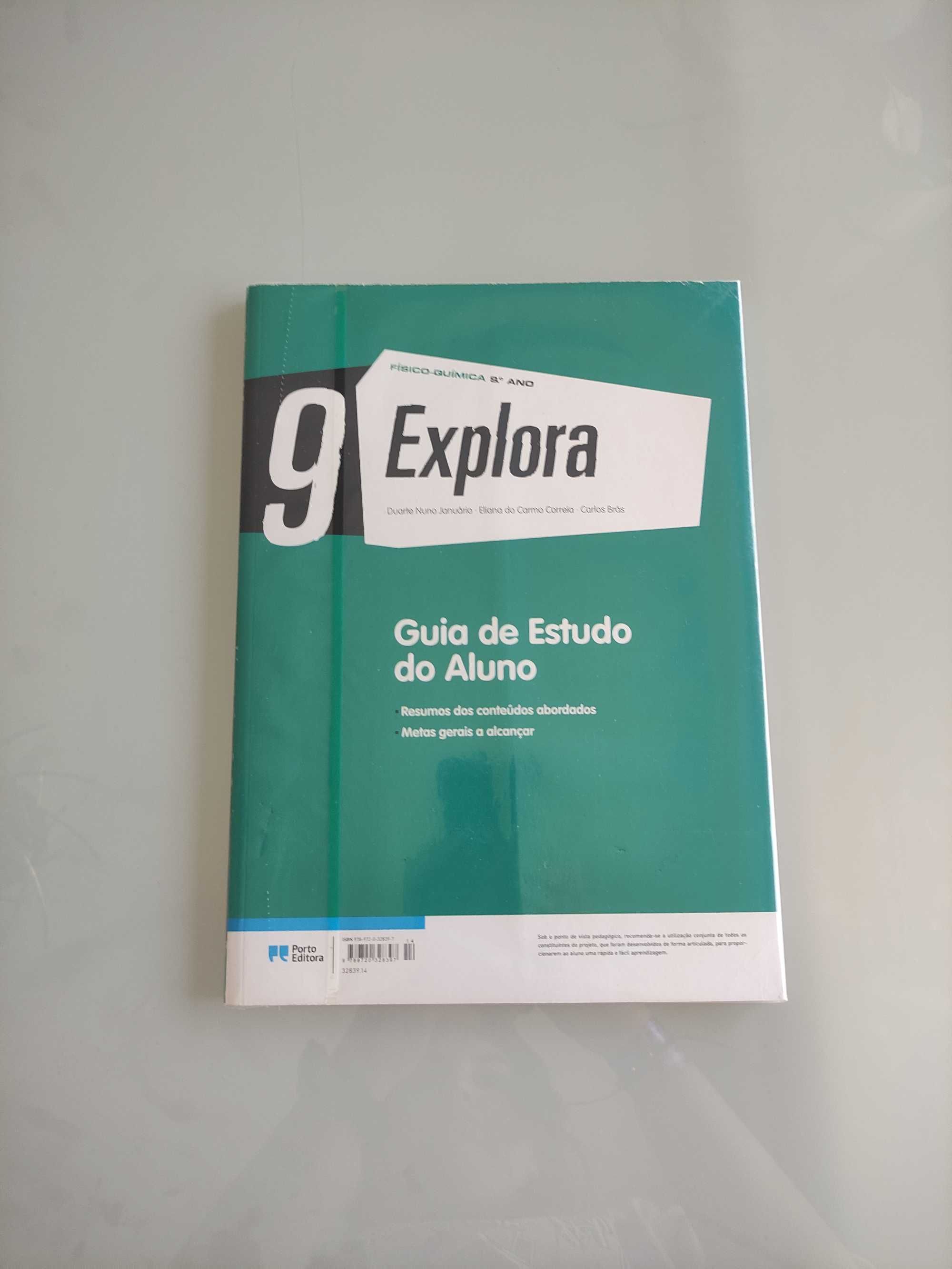 Livros escolares: Físico-química cad. atividades guia de estudo 9º ano