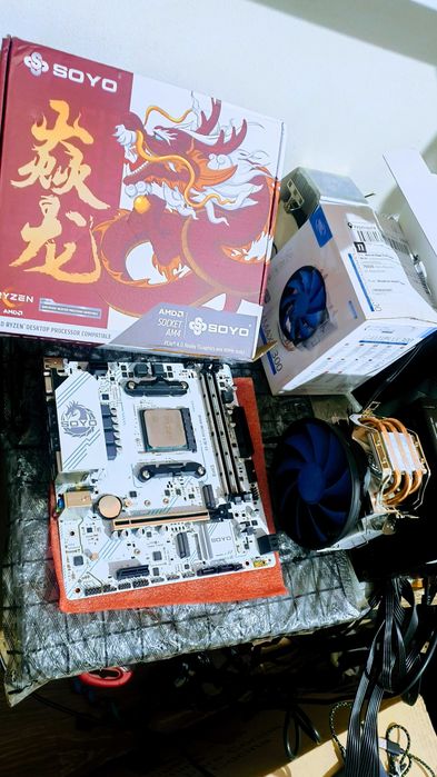 Новий Комплект для збирання пк PCI-E 4.0: B550M\Ryzen 5 3600\Кулер