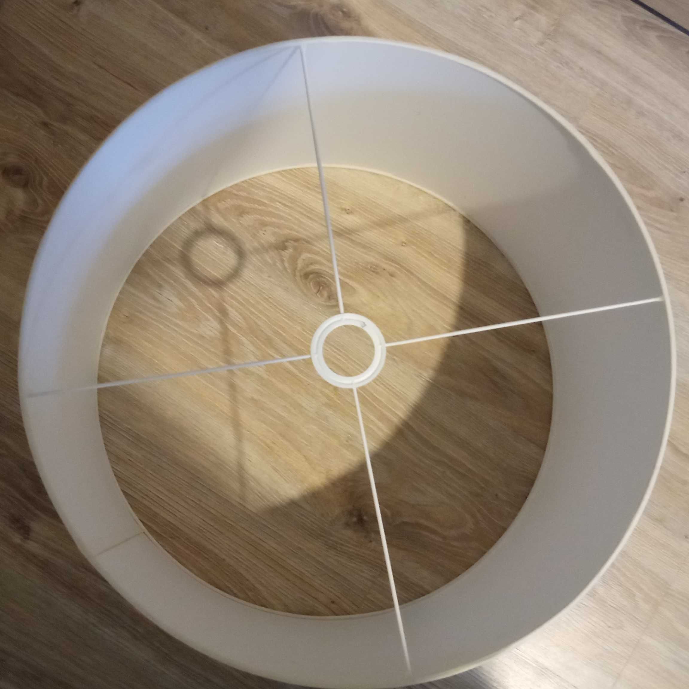 bardzo duży abażur do lampy wiszącej biały średnica 50cm odbiór Kijewo