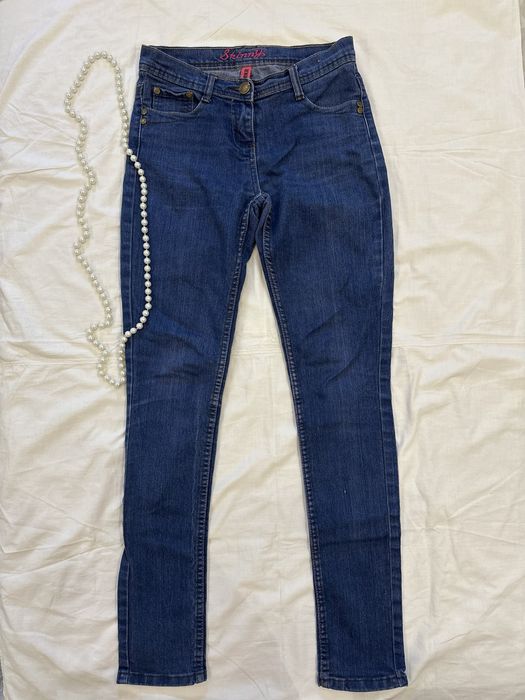 Denim Co жіночі джинси скінні, сині брюки, завужені штани, S