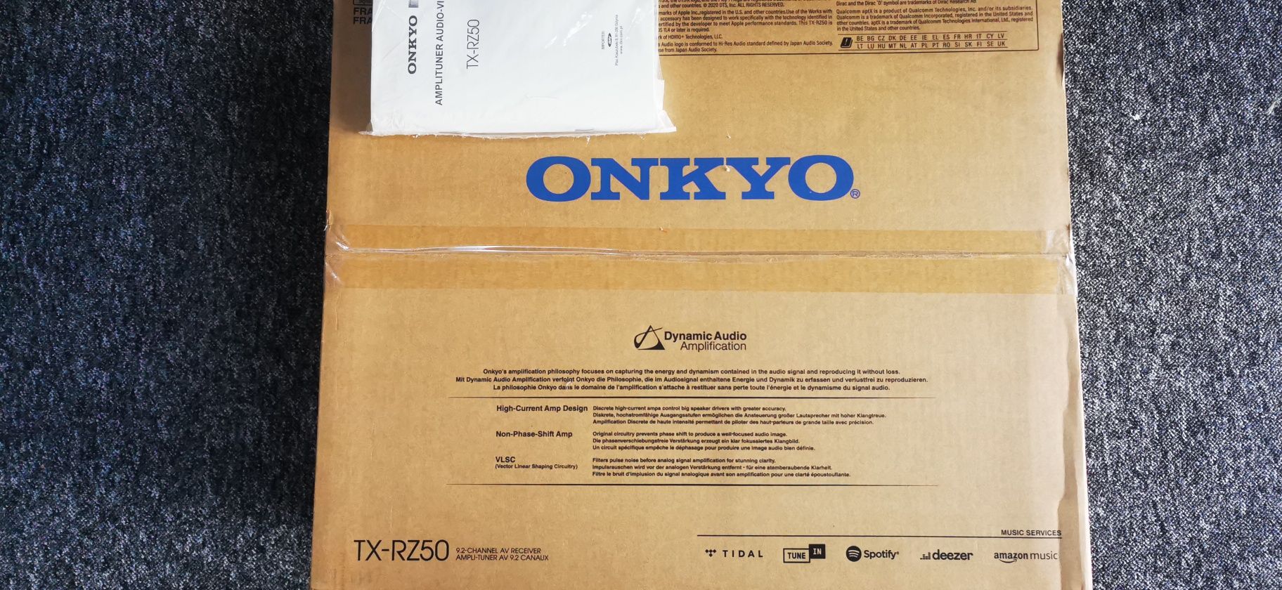 Onkyo TX-RZ50 Amplituner do Kino Domowe Nowy 8K Tidal Spotify Atmos