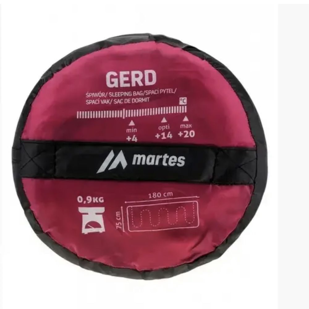 Спальний мішок  Martes Gerd 180x75см Right Zip 200 г / м2 рожевий