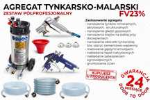 agregat do tynku elewacji gipsu malowania baranka gładzi farby AGREKOM