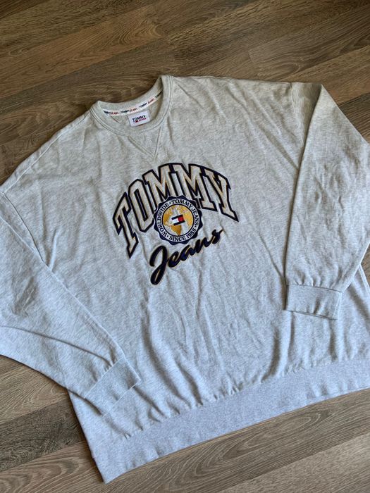 Світшот Tommy Jeans сірий кофта Tommy Hilfiger оригінал сіра