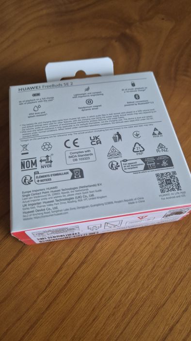 Auriculares Huawei Freebuds (Novo na embalagem)