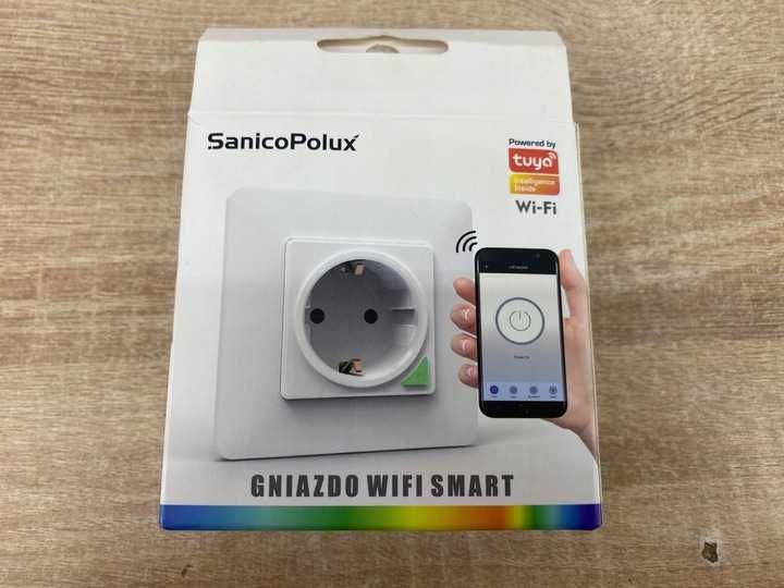 Gniazdo Elektryczne zdalnie sterowane Polux biały