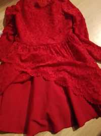 Sukienka czerwona dla dziewczynki