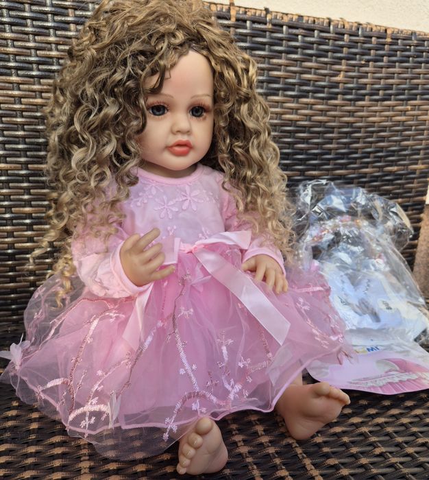 Reborn Лялька анатомічна кучерява реборн Нова