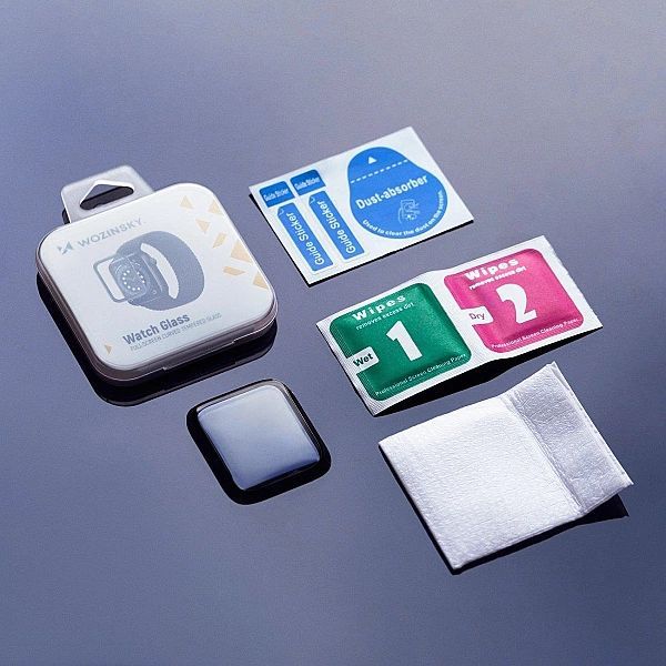 Wozinsky Watch Glass hybrydowe szkło do Apple Watch 7/8/9/45 mm czarny