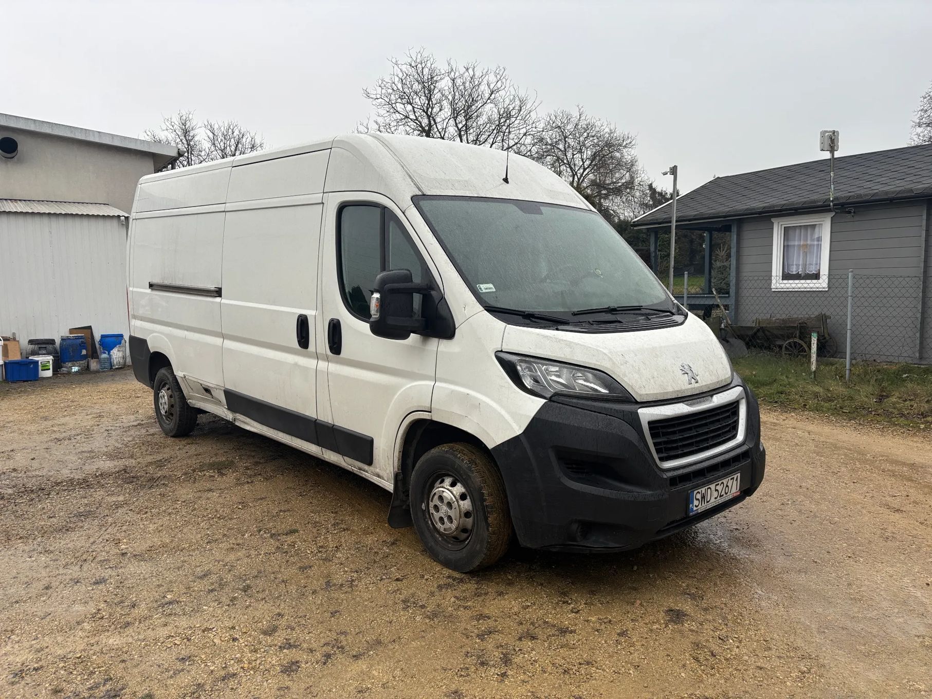 Peugeot Boxer  Salon PL, 1. właściciel, FV, VAT-1, USZKODZONY
