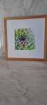 Quadro com foto e moldura madeira