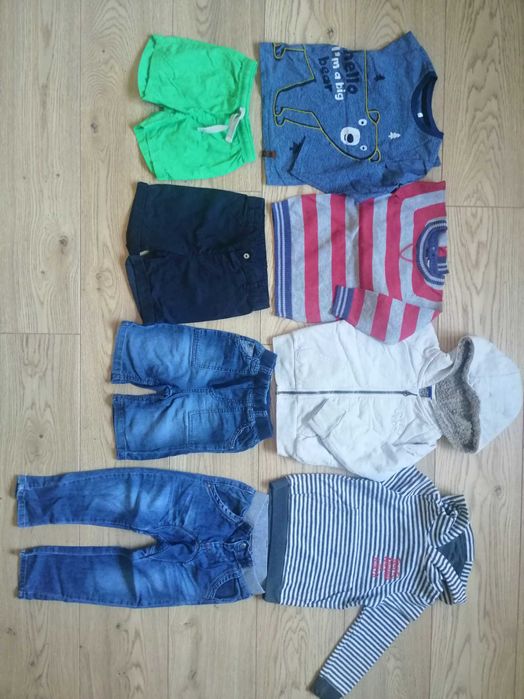 Zestaw paka r92 ubranek dla chłopca zadbane
