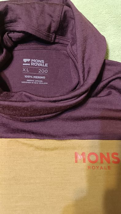 Merino wool mons royale меріно термокофта худі