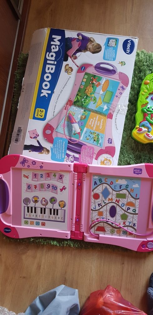 Zestaw zabawek fisher price vtech książeczka interaktywna  j. Ang