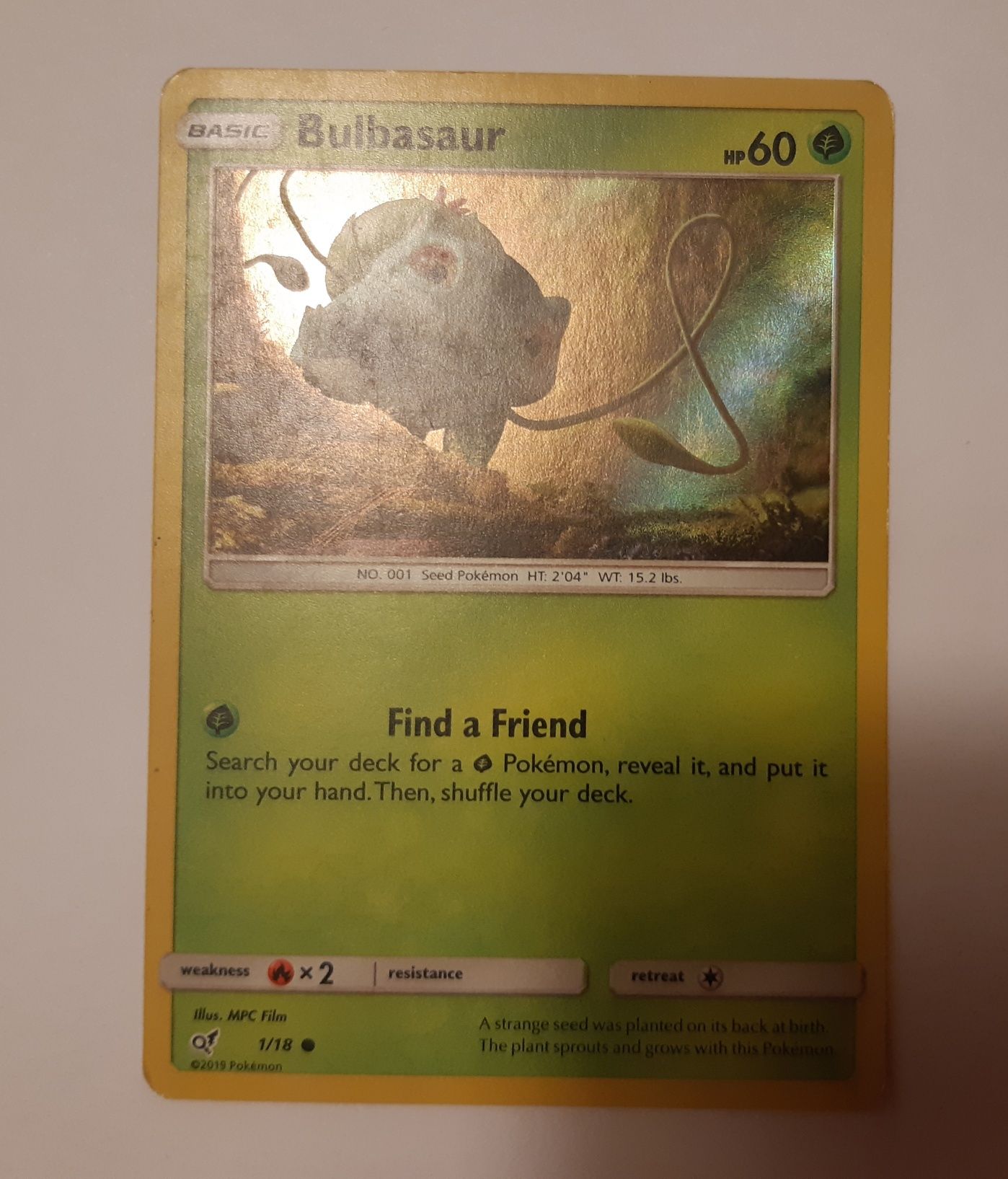 Karta Pokemon Bulbasaur