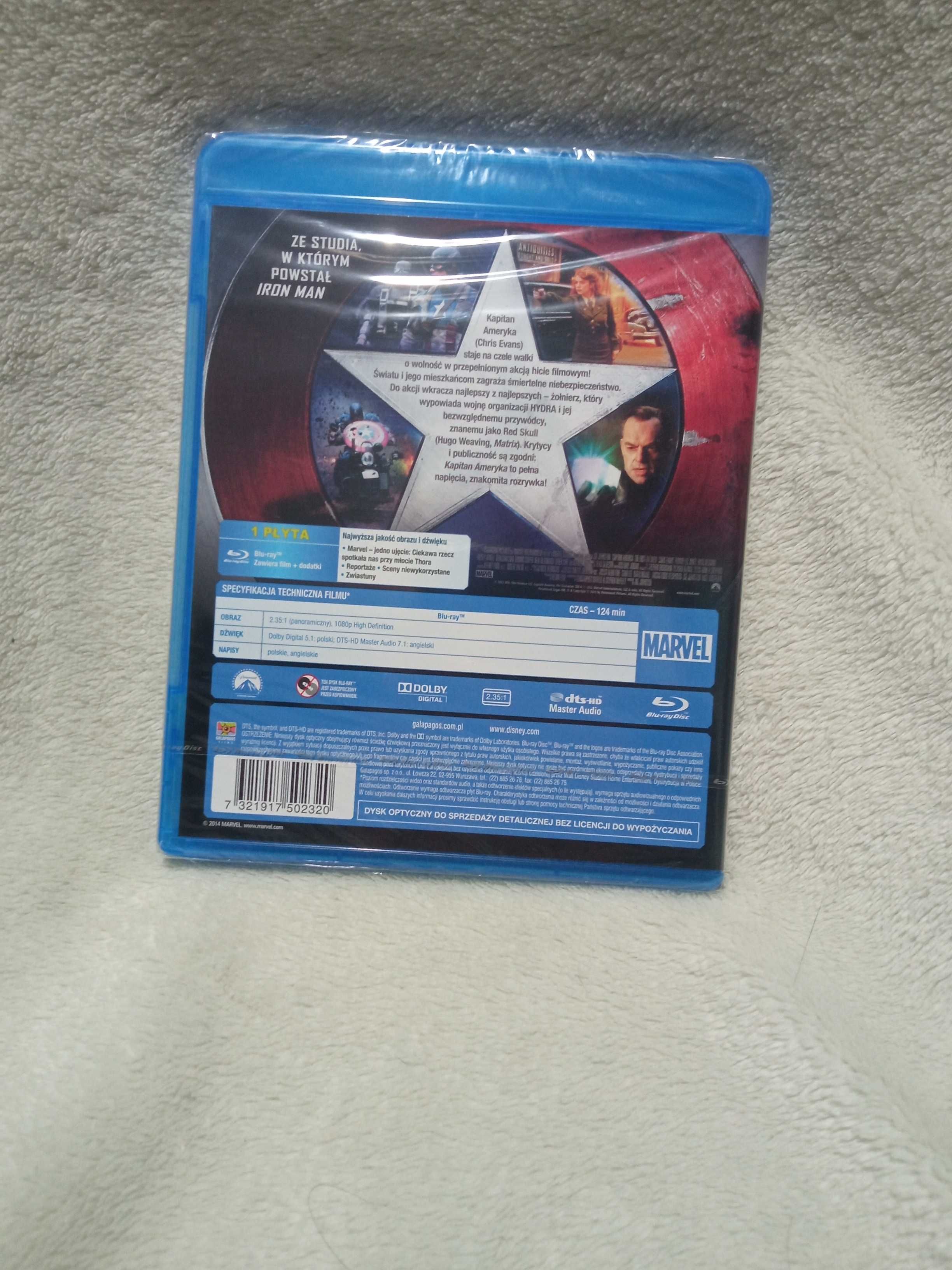 Film capita america pierwsze starcie na blu-ray folia