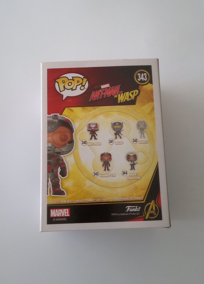 Funko Pop - Ant-Man Wasp (Vespa) Hank Pym (Leia descrição)