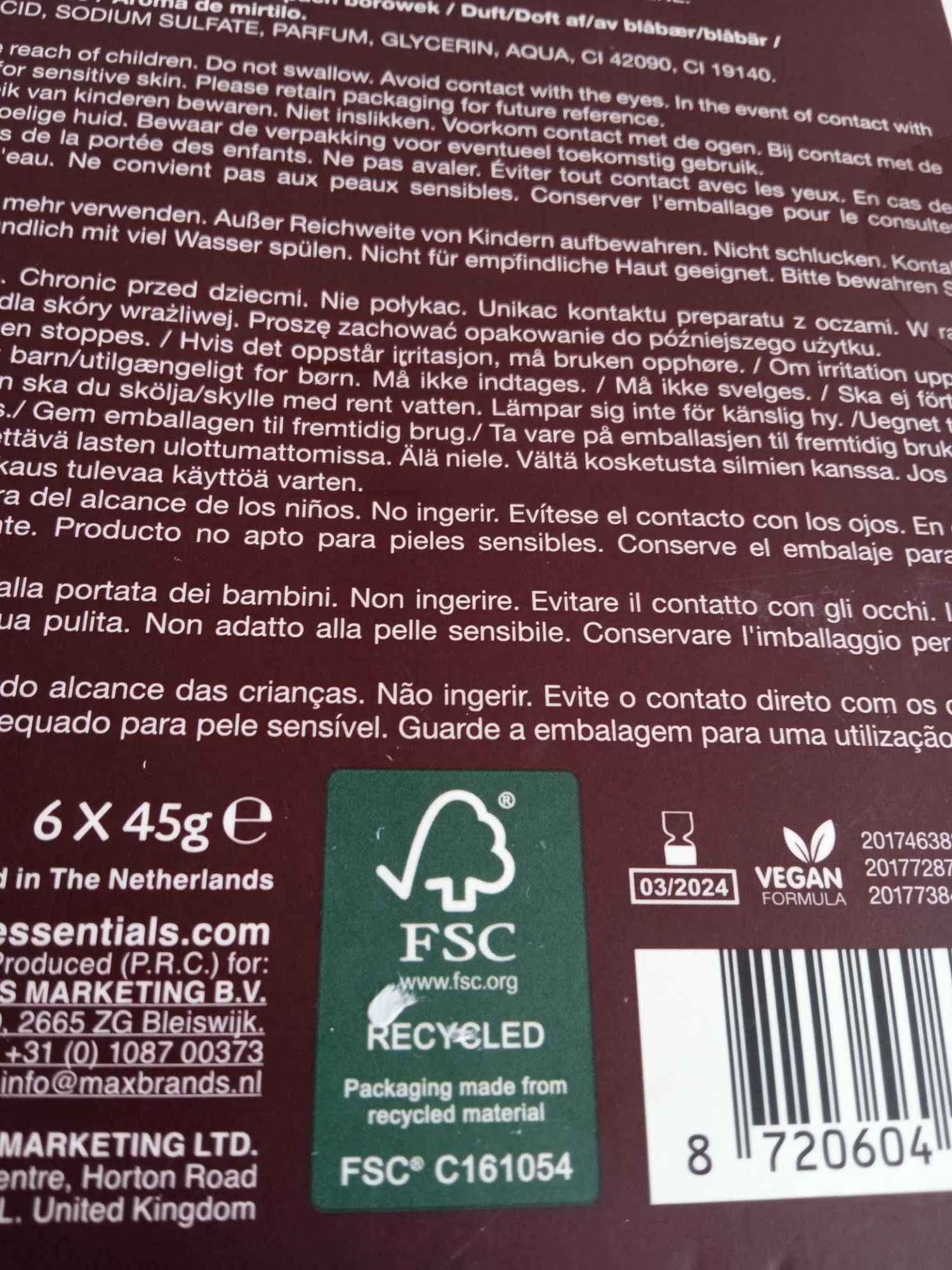 Unikat 6 x kule do kąpieli Sence Collection bath bomb Time to Bubble