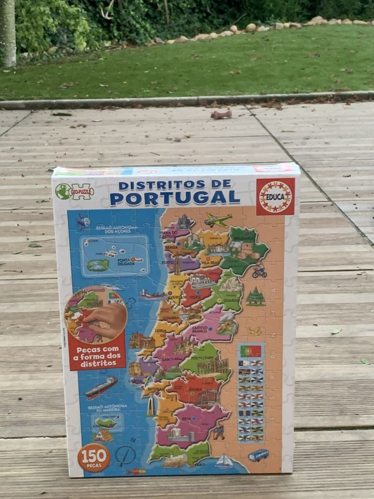 Educa Puzzle Mapa Distritos de Portugal NOVO