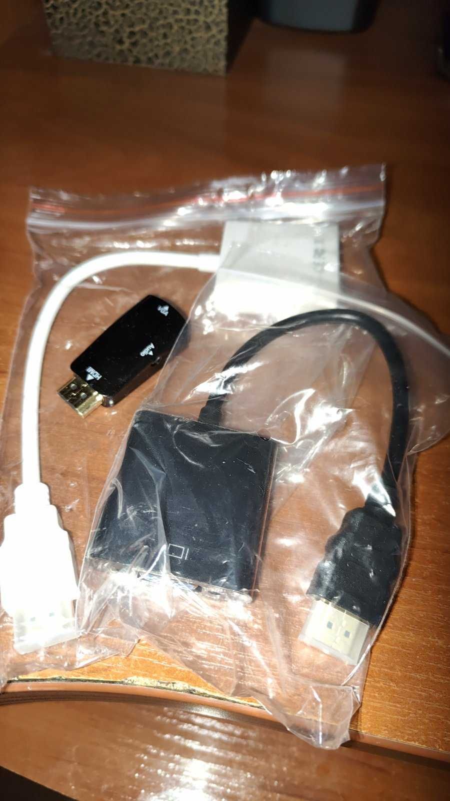 Перехідник HDMI на VGA 1080 p перетворювач конвертер адаптер аудио