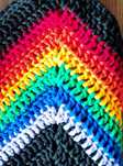 Torba tęcza Hand Made lgbt na ramię