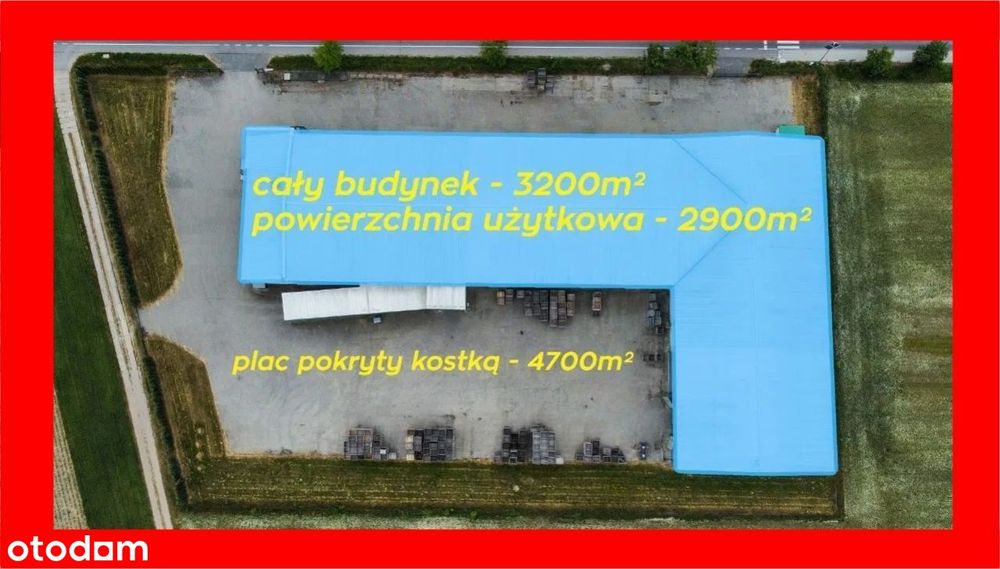 Hala z chłodniami i magazynami 3200m2, działka 2ha