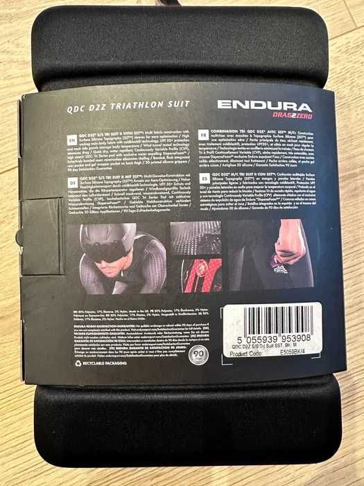 Nowy Strój Triathlon Endura QDC D2Z S/S Tri Suit II z SST rozm M