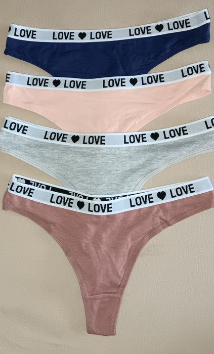 Набор трусов ( стринги ) классный трикотаж ,размер S