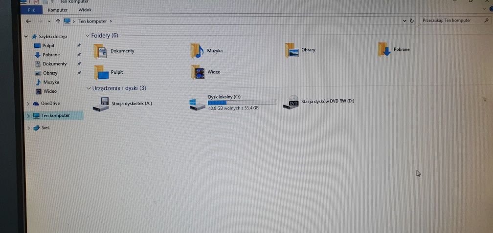 Kompletny markowy zestaw komputerowy windows 10 8GB Ram SSD