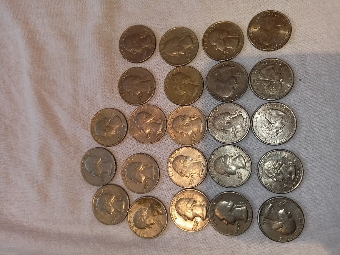Monety quarted dolar 24 sztuki