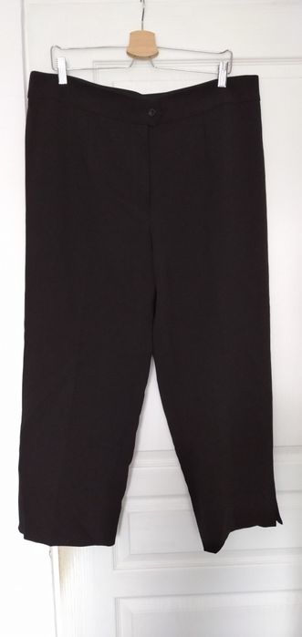 Nowe długie spodnie plus size (około 46 48 50 ) czarne pięknie uszyte!