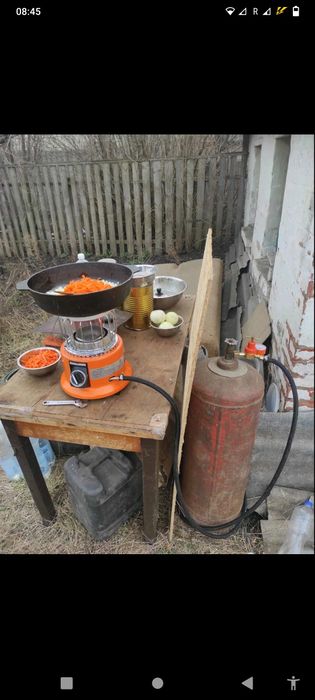 Газова плита обігрівач