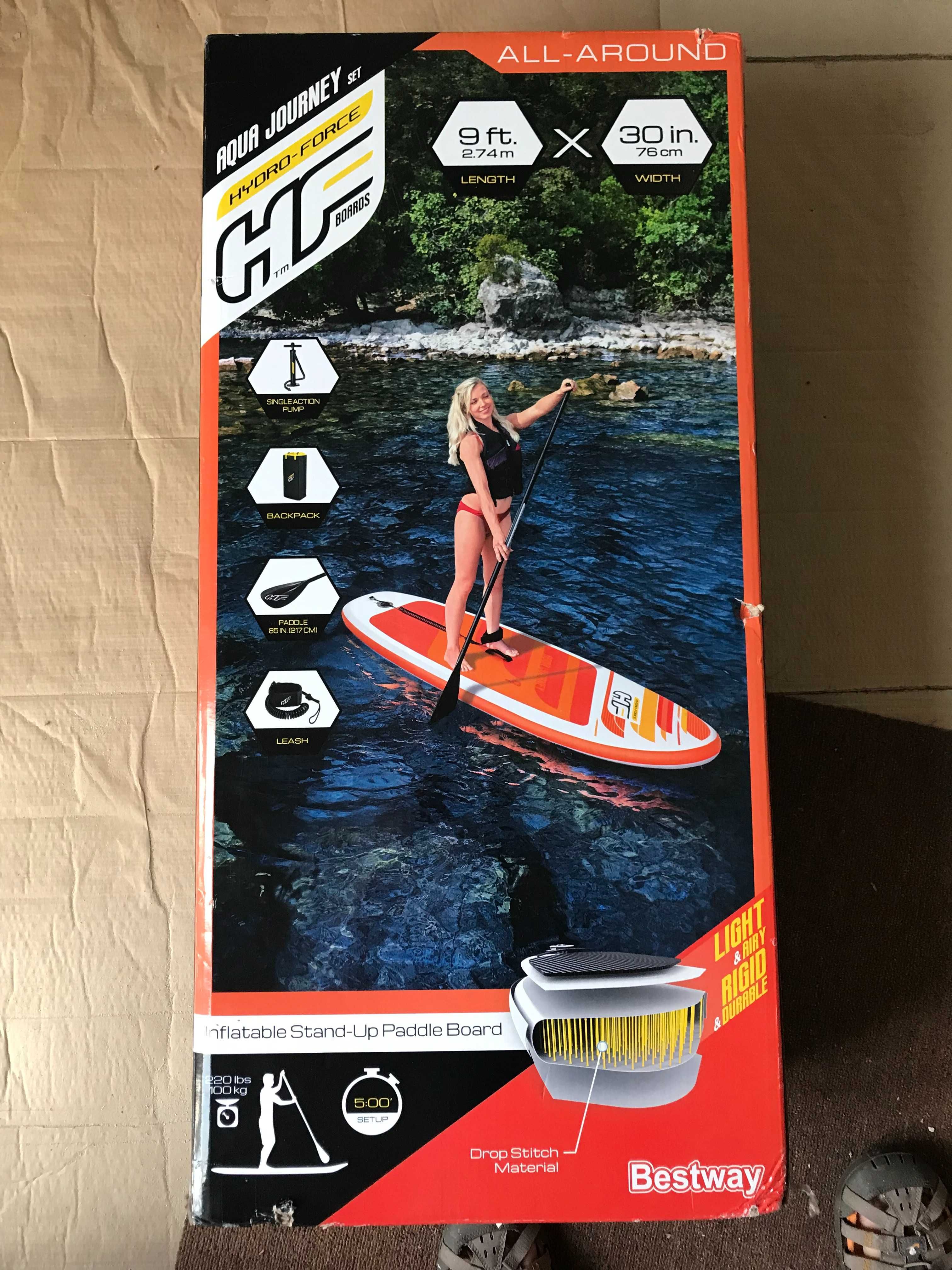 Deska SUP Hydro-Force Aqua Journey 274 NOWA 65349 zestaw  nowy