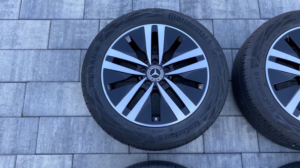 Koła felgi aluminiowe Mercedes A-klasa W177 5x112 17 cali opony letnie